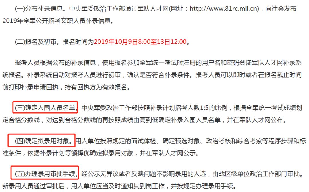入面2031人！軍隊(duì)文職補(bǔ)錄名單已出！(圖1)