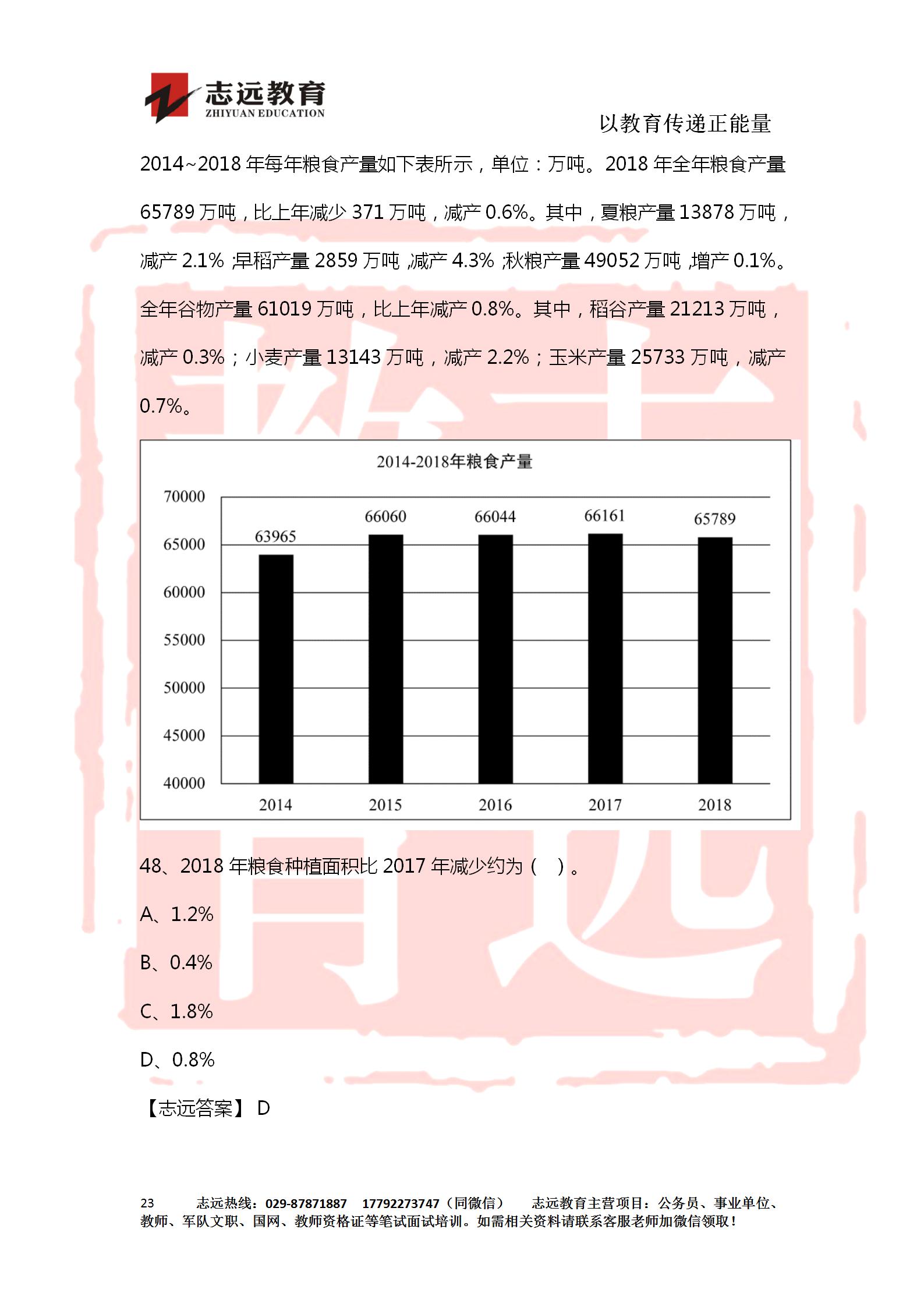 對答案！2020年軍隊文職《公共科目》【志遠(yuǎn)考生回憶版】(圖23)