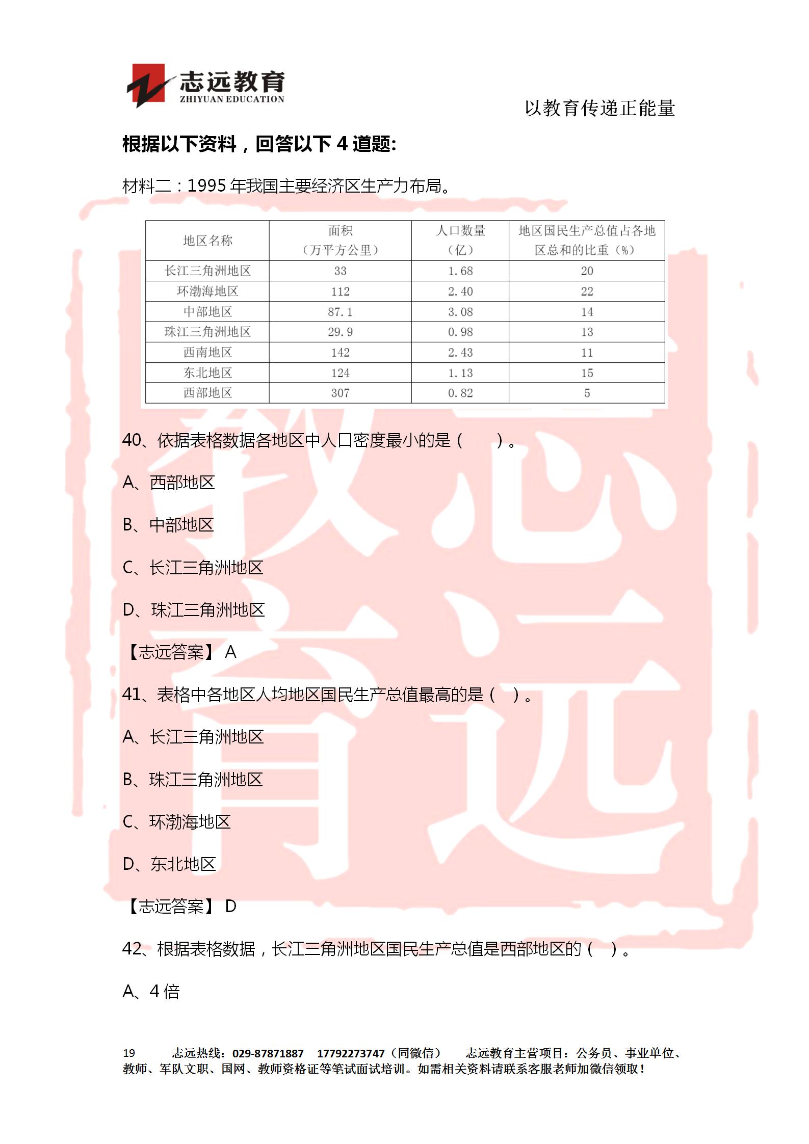 對答案！2020年軍隊文職《公共科目》【志遠(yuǎn)考生回憶版】(圖19)