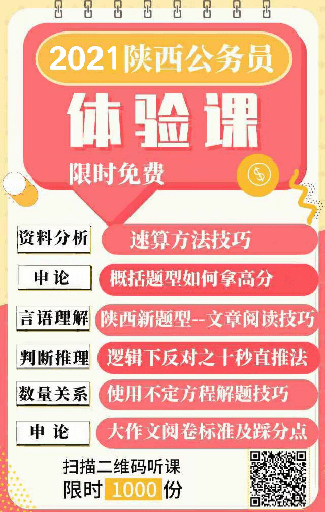 2021年陜西公務員報名馬上開始，看看去年陜西省考都考了什么？(圖4)